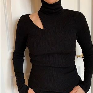 Black wool sweater